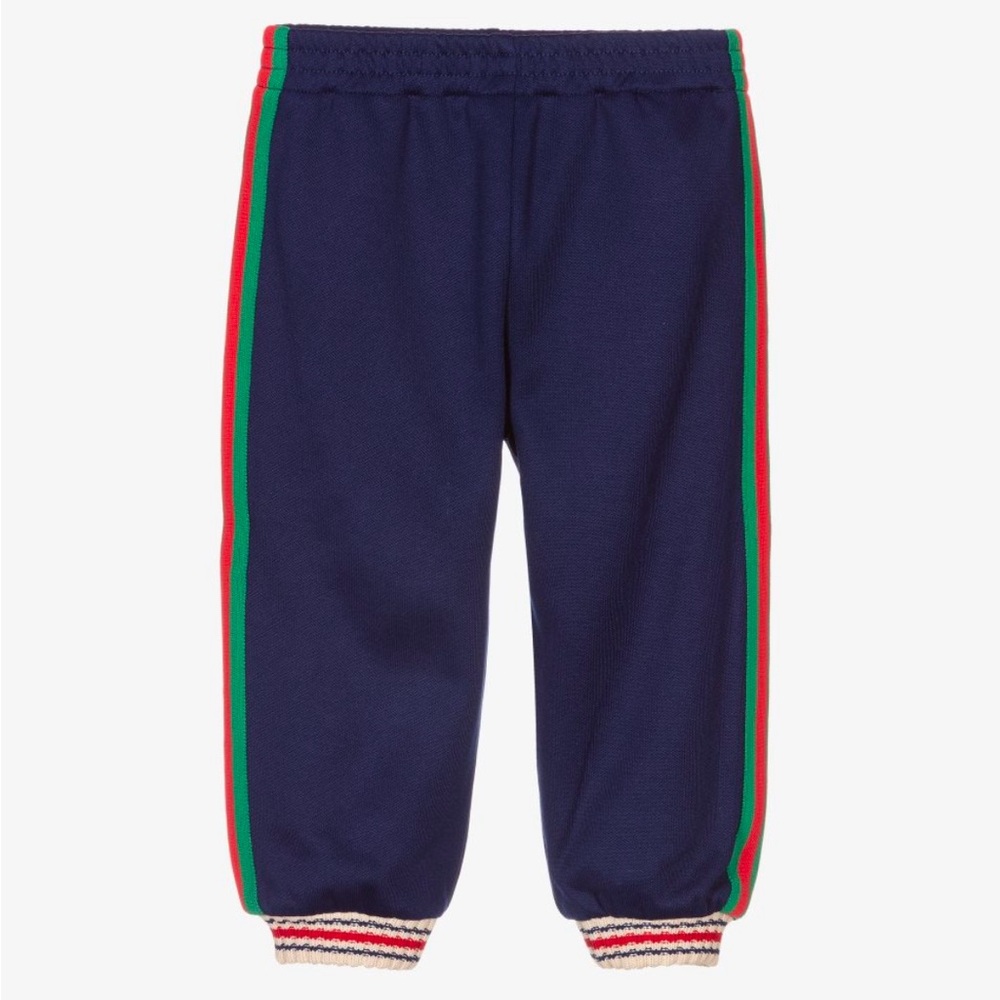 Gucci Boys Blue Web Trim Joggers
